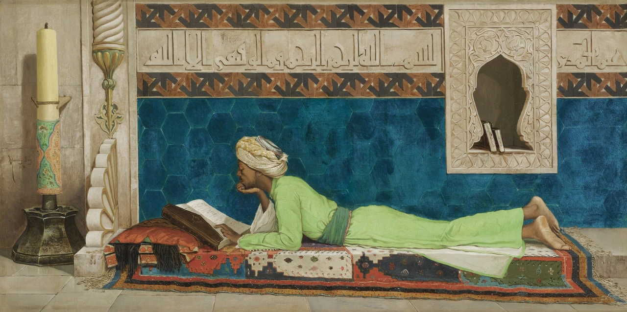 Osman Hamdi Bey — A Young Emir Studying, 1878